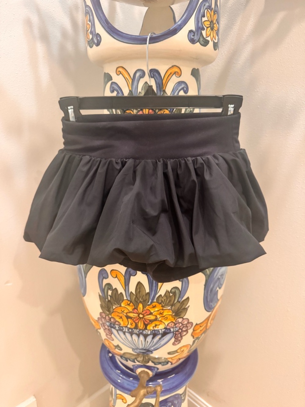 FP Movement by Free People Black Bubble Mini Skort